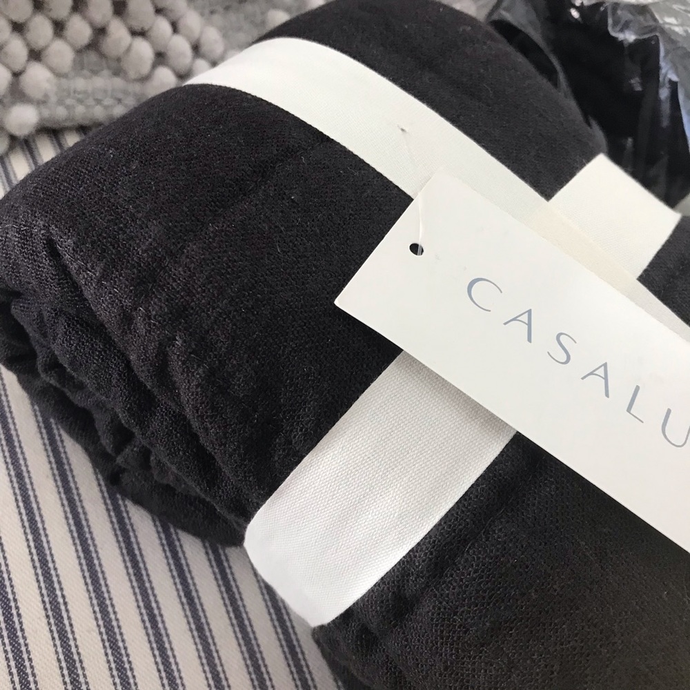 Two Casaluna heavy weight King Pillow shams NWT